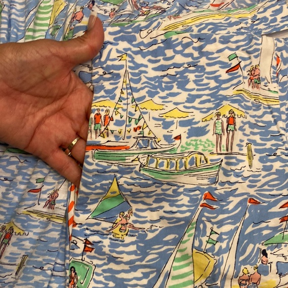 Lilly Pulitzer ‘Get Nauti’ shorts Sz 6 with pockets back zip with button - Picture 8 of 12